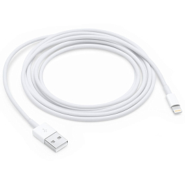 Кабель USB - Lightning для зарядки iPhone 2 м оригинальный Apple MD819ZM