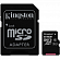 Карта памяти Kingston MicroSDXC 64Gb Class 10 UHS-I U1 с адаптером SD