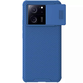 Чехол для Xiaomi 13T, 13T Pro, Redmi K60 Ultra гибридный Nillkin CamShield Pro синий