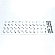 Наклейки на клавиатуру с русскими буквами OEM белые с черными буквами