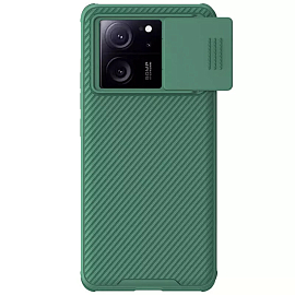 Чехол для Xiaomi 13T, 13T Pro, Redmi K60 Ultra гибридный Nillkin CamShield Pro зеленый