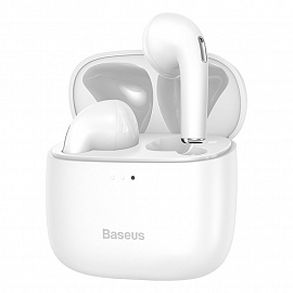 Наушники TWS беспроводные Bluetooth Baseus Bowie E8 вкладыши с микрофоном белые