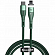 Кабель Type-C - Lightning для зарядки 1 м 20W магнитный плетеный Baseus Zinc (быстрая зарядка PD) зеленый