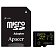 Карта памяти Apacer AP128GMCSX10U1-R MicroSDXC 128Gb UHS-I U1 V10 45 Мб/с с адаптером SD
