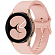 Ремешок-браслет для Samsung Galaxy Watch 4, 5, 5 Pro 40, 42, 44, 45 и 46 мм силиконовый Tech-Protect IconBand розовый