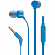 Наушники JBL Tune 160 вакуумные с микрофоном, пультом и плоским проводом синие