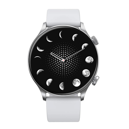 Умные часы Haylou Solar Plus LS16 с силиконовым ремешком серебристые