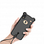 Чехол для iPhone XR силиконовый Baseus Bear черный 