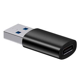 Переходник USB 3.1 - Type-C (папа - мама) хост OTG Baseus Ingenuity Series Mini ZJJQ000101 черный