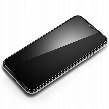 Защитное стекло для iPhone X, XS, 11 Pro на весь экран противоударное Spigen Glass FC черное