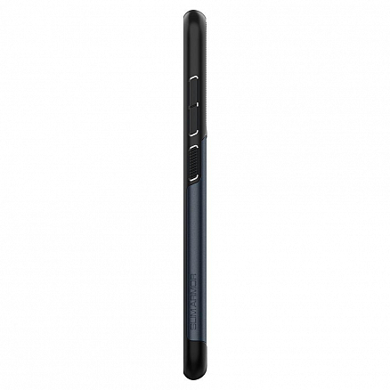 Чехол для Samsung Galaxy A72 гибридный тонкий Spigen Slim Armor черно-графитовый