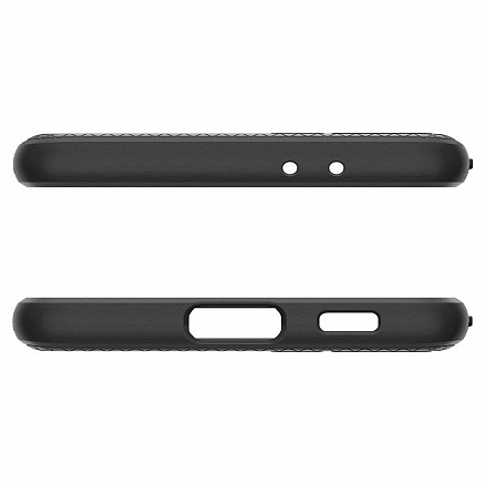 Чехол для Samsung Galaxy S21+ гелевый Spigen SGP Liquid Air матовый черный