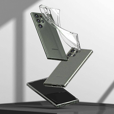 Чехол для Samsung Galaxy S23 Ultra гелевый ультратонкий Ringke Air прозрачный