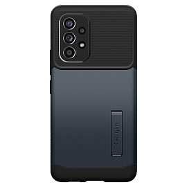 Чехол для Samsung Galaxy A53 гибридный с подставкой Spigen Slim Armor черно-графитовый
