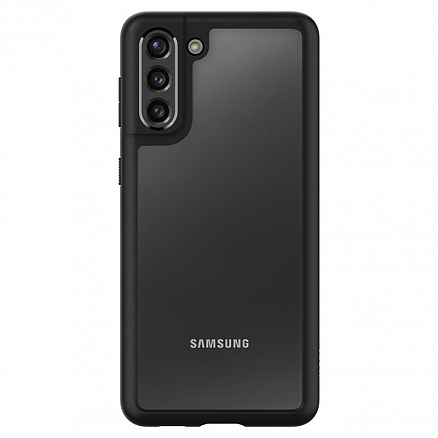 Чехол для Samsung Galaxy S21 гибридный Spigen Ultra Hybrid прозрачно-черный матовый