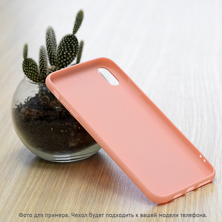 Чехол для iPhone XR гелевый Smtt розовый