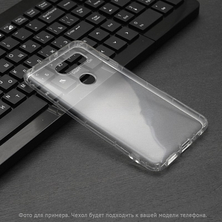 Чехол для Xiaomi Pocophone F1 гелевый с загибом на экран Costa Line прозрачный