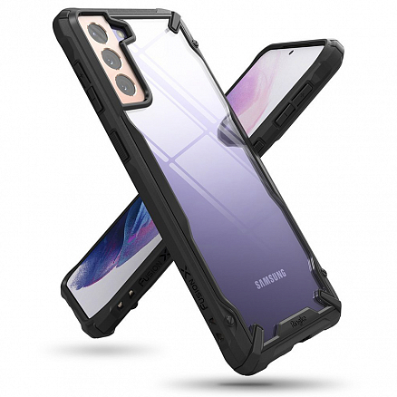 Чехол для Samsung Galaxy S21+ гибридный Ringke Fusion X черный