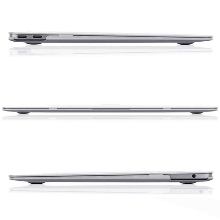Чехол для Apple MacBook Air 13 (2018-2019) A1932, (2020) А2179, (2020) A2337 пластиковый Tech-Protect SmartShell матовый прозрачный