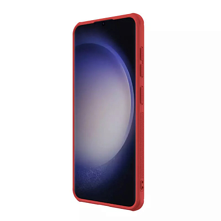 Чехол для Samsung Galaxy S24 гибридный Nillkin Super Frosted Shield Pro красный