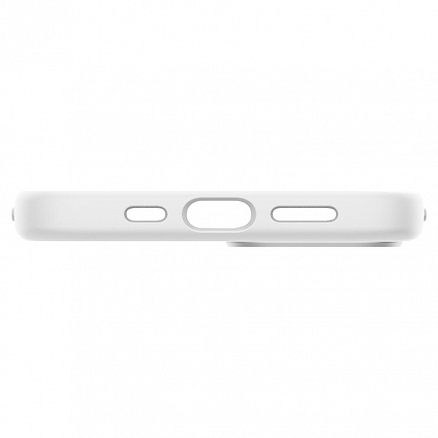 Чехол для iPhone 13 mini силиконовый Spigen Silicone Fit белый