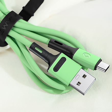 Кабель Type-C - USB 2.0 для зарядки 1 м 2A Usams U52 зеленый