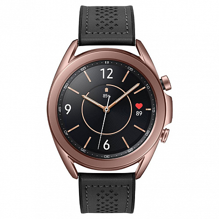 Ремешок-браслет для Samsung Galaxy Watch Samsung Watch 3 41 мм кожаный Spigen Retro Fit черный