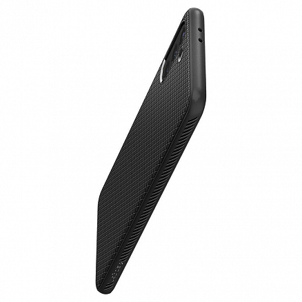 Чехол для Samsung Galaxy S21+ гелевый Spigen SGP Liquid Air матовый черный