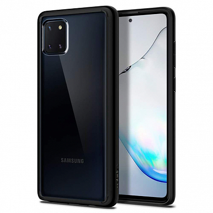 Чехол для Samsung Galaxy Note 10 Lite гибридный Spigen SGP Ultra Hybrid прозрачно-черный матовый
