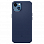 Чехол для iPhone 13 mini силиконовый Spigen Silicone Fit синий