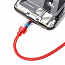 Кабель USB - MicroUSB, Lightning, Type-C 1,2 м 3.5A плетеный Baseus Data Faction красный