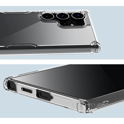 Чехол для Samsung Galaxy S24 Ultra гибридный Nillkin Nature TPU Pro прозрачный
