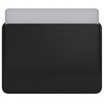 Чехол для Apple MacBook Pro 16 Touch Bar A2141 кожаный футляр WiWU Skin Pro II черный
