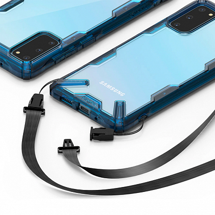 Чехол для Samsung Galaxy S20 гибридный Ringke Fusion X синий