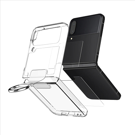 Чехол для Samsung Galaxy Z Flip 4 гибридный Spigen Thin Fit прозрачный