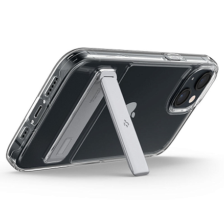 Чехол для iPhone 13 mini гибридный с подставкой Spigen Slim Armor Essential S прозрачный