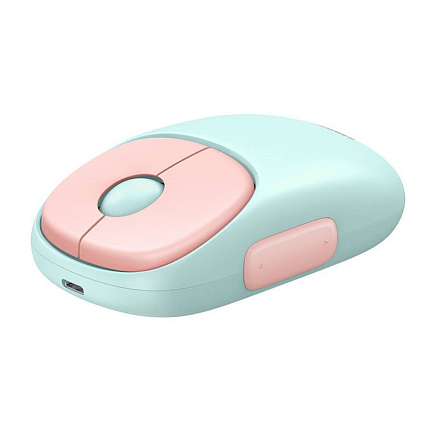Мышь беспроводная оптическая Ugreen Fun+ MU102-15722 7 кнопок 4000 dpi мятно-розовая