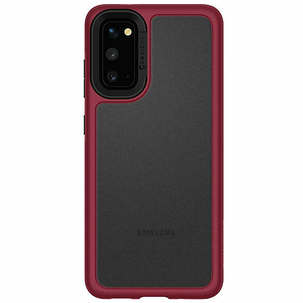 Чехол для Samsung Galaxy S20+ гибридный Spigen Сyrill Color Brick бордовый