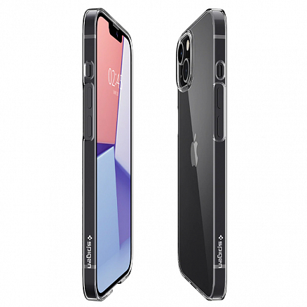 Чехол для iPhone 13 mini пластиковый ультратонкий Spigen Air Skin прозрачный