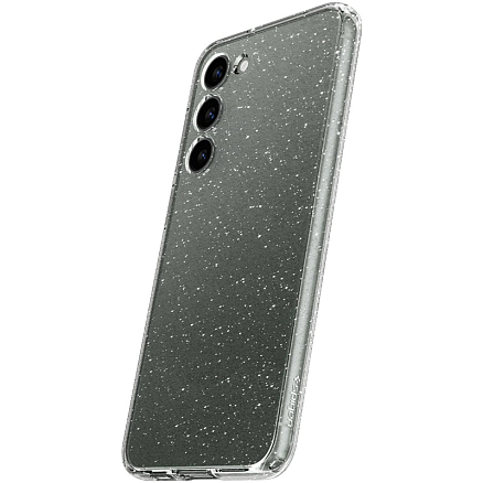 Чехол для Samsung Galaxy S23+ гелевый с блестками Spigen Liquid Crystal Glitter прозрачный