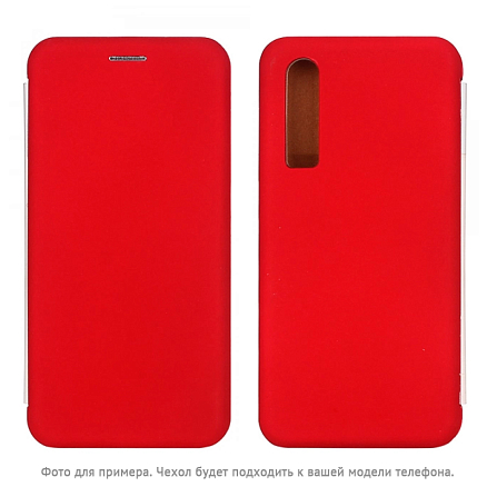 Чехол для Huawei P30 книжка кожаный CASE Vogue красный