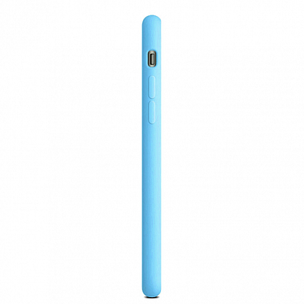 Чехол для iPhone X, XS силиконовый синий