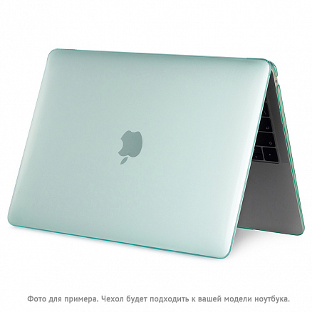 Чехол для Apple MacBook Air 13 (2018-2019) A1932, (2020) А2179, M1 (2020) A2337 пластиковый глянцевый DDC Crystal Shell зеленый