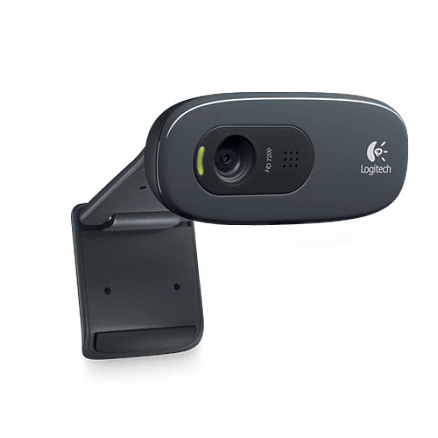 Веб-камера с высоким разрешением 720p Logitech C270 черная