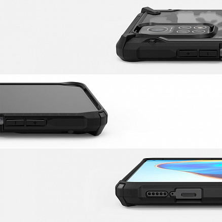 Чехол для Xiaomi Mi 10T Lite гибридный Ringke Fusion X черный