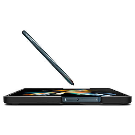 Чехол для Samsung Galaxy Z Fold 4 пластиковый тонкий Spigen Thin Fit черный