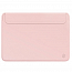 Чехол для Apple MacBook Pro 16 Touch Bar A2141 кожаный футляр WiWU Skin Pro II розовый