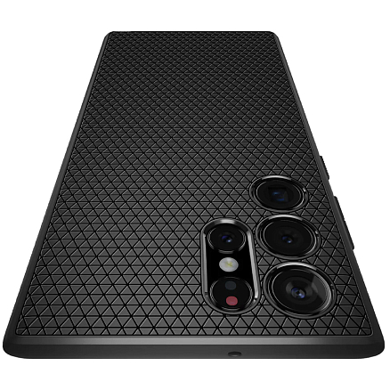 Чехол для Samsung Galaxy S22 Ultra гелевый Spigen Liquid Air матовый черный