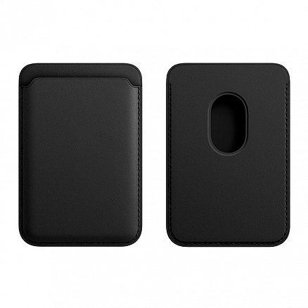 Магнитный карман MagSafe для карточки на iPhone черный
