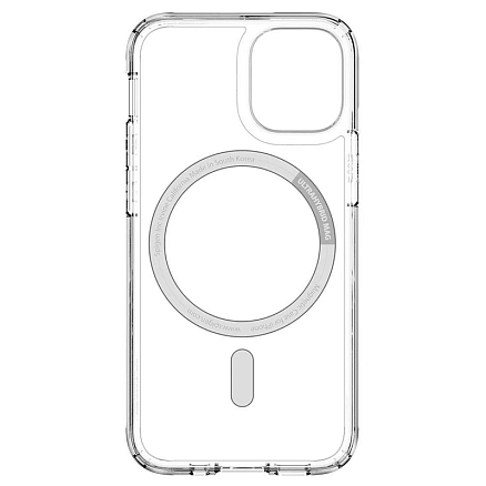 Чехол для iPhone 12, 12 Pro гибридный Spigen Ultra Hybrid MagSafe прозрачно-черный